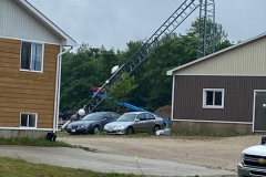And an F2 Tornado came through the village - and our property